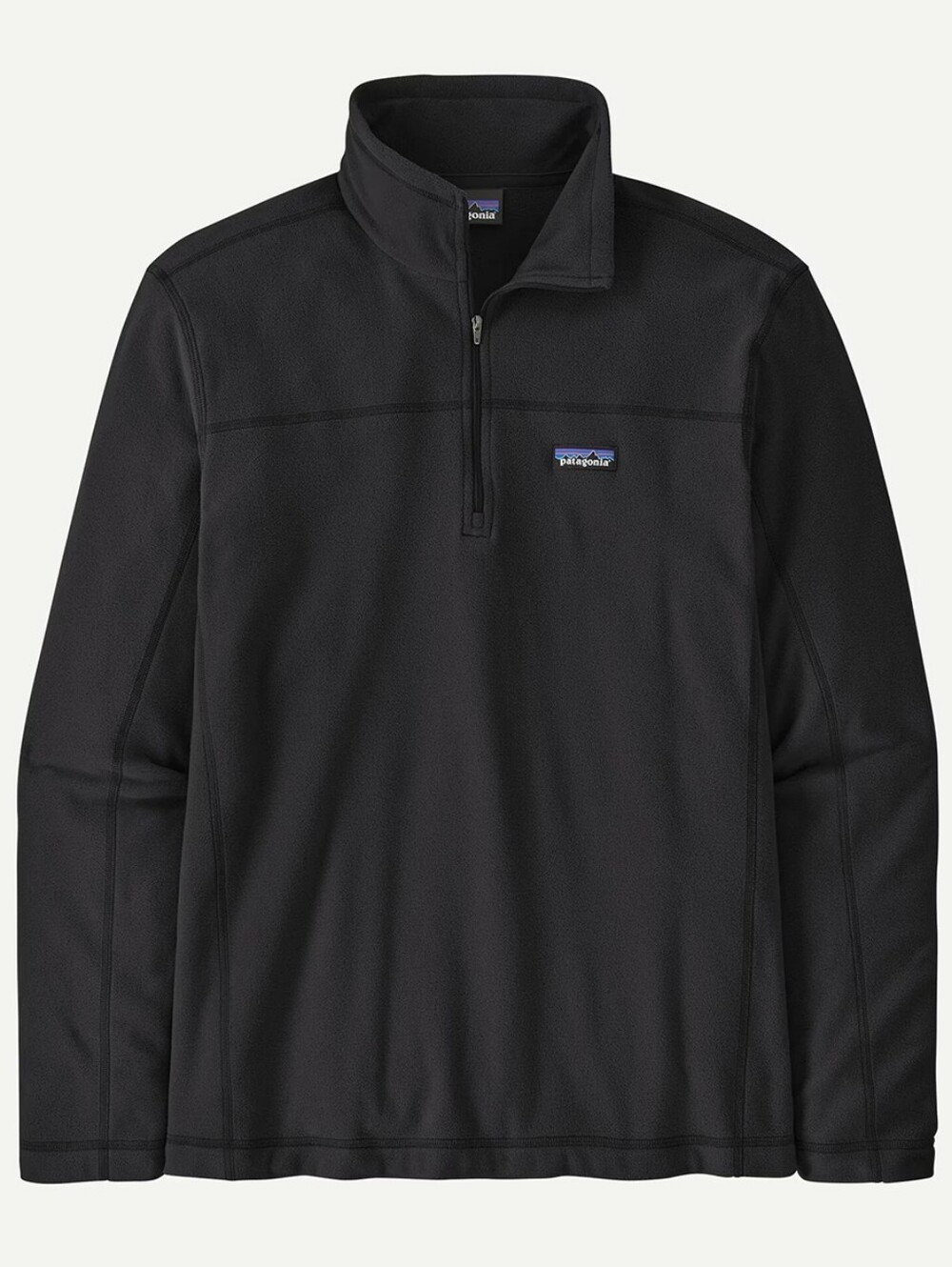 Patagonia Men's Black Long-Sleeve Micro D Fleece 1/4 Zip Pullover